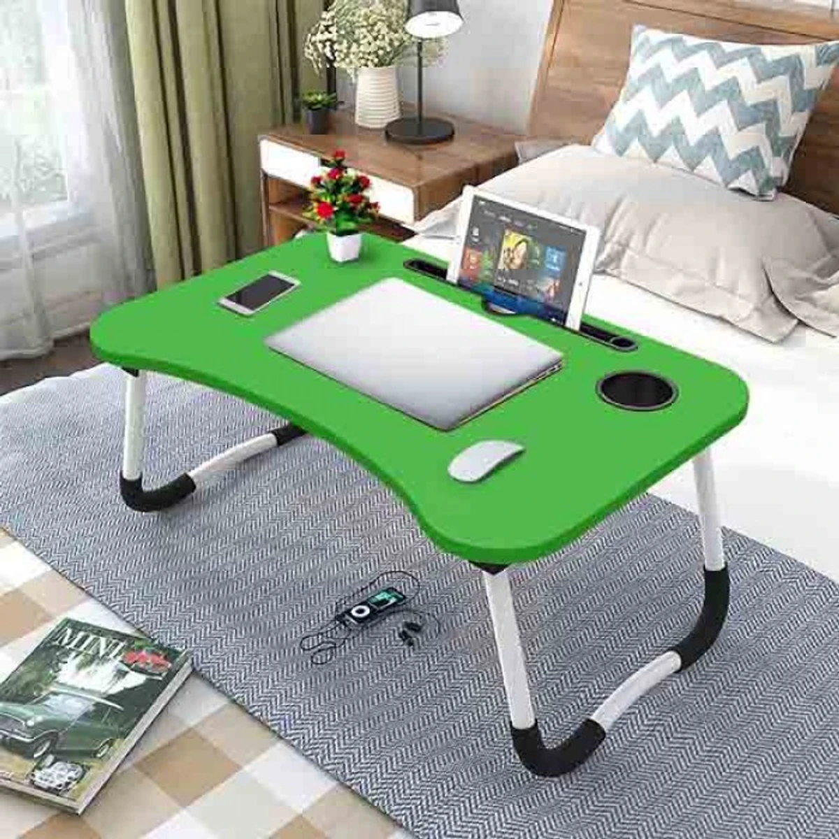 Folding Laptop Table Green
